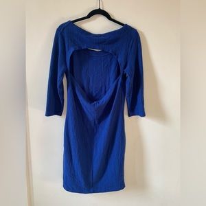 Royal Blue Free People Midi Dress